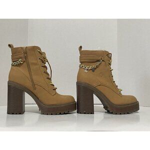 GBG Los Angeles High Heel Boots Fur Chain-7